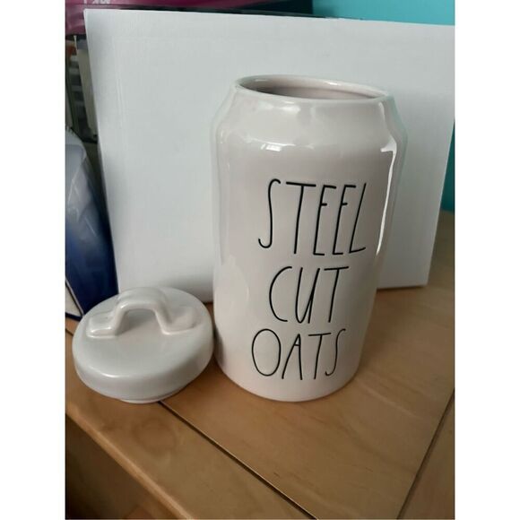 Rae Dunn STEEL CUT OATS Canister - Picture 2 of 3